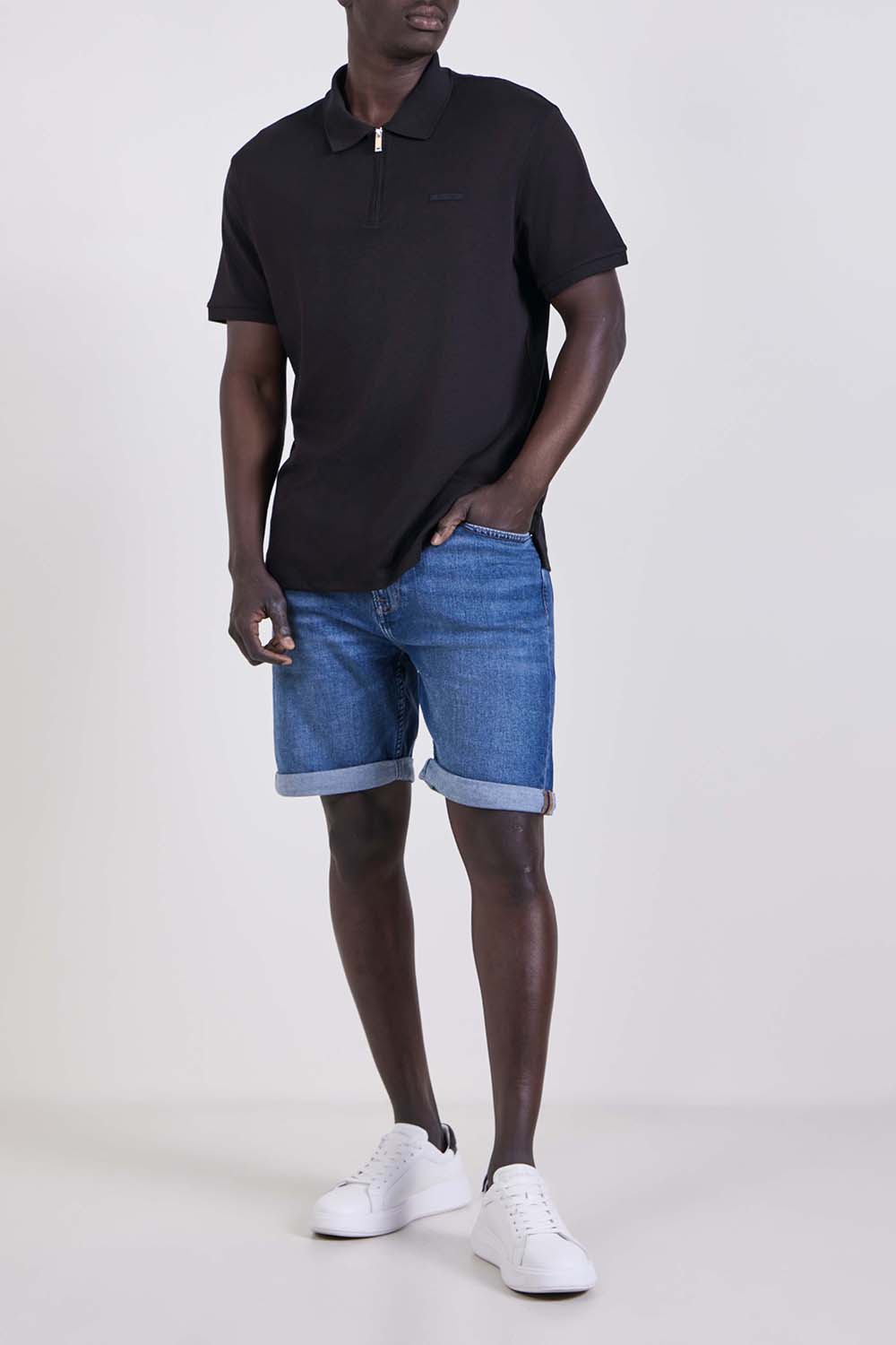 חולצת פולו חצי רוכסן